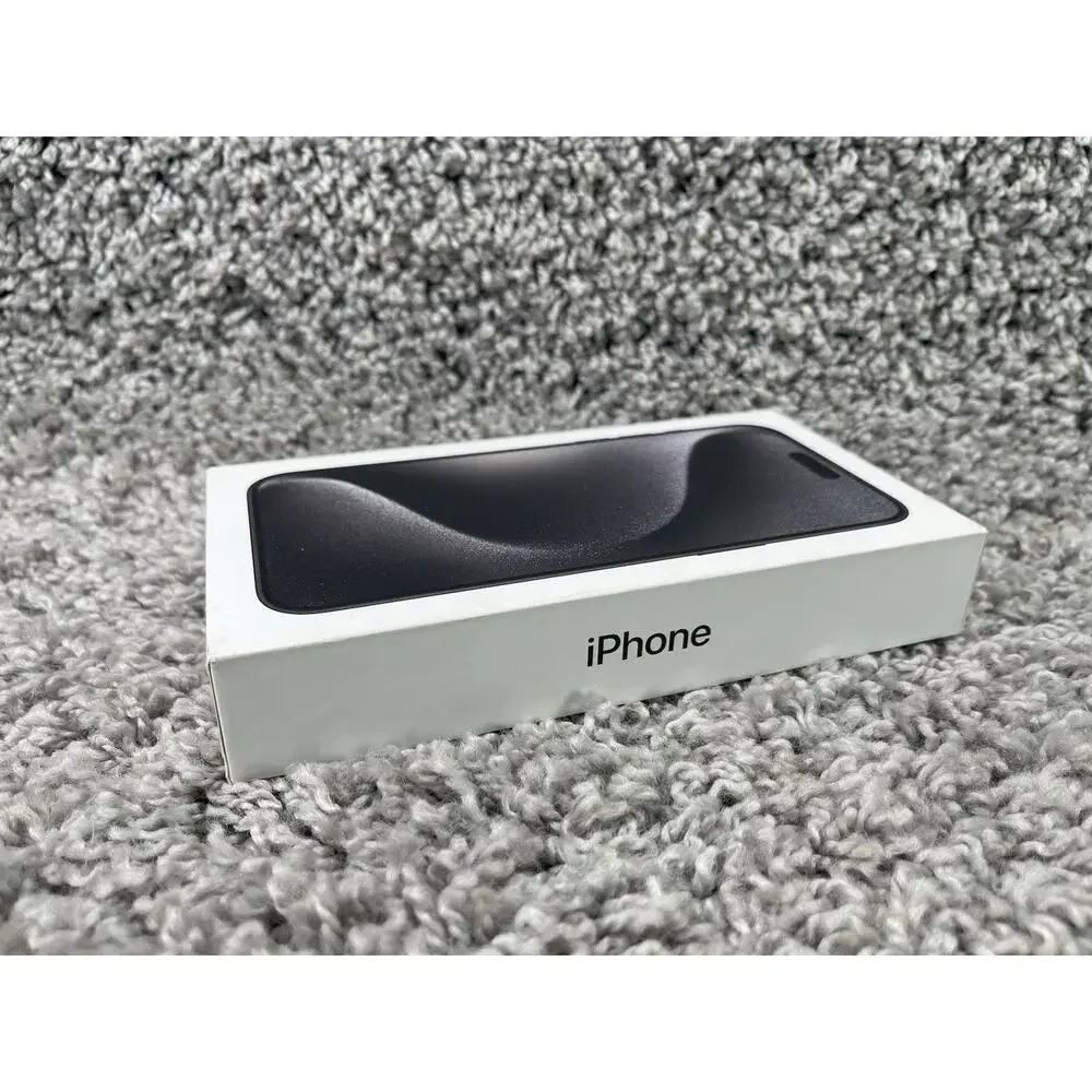 Apple iPhone 15 Pro Black Titanium 256GB EMPTY BOX ONLY